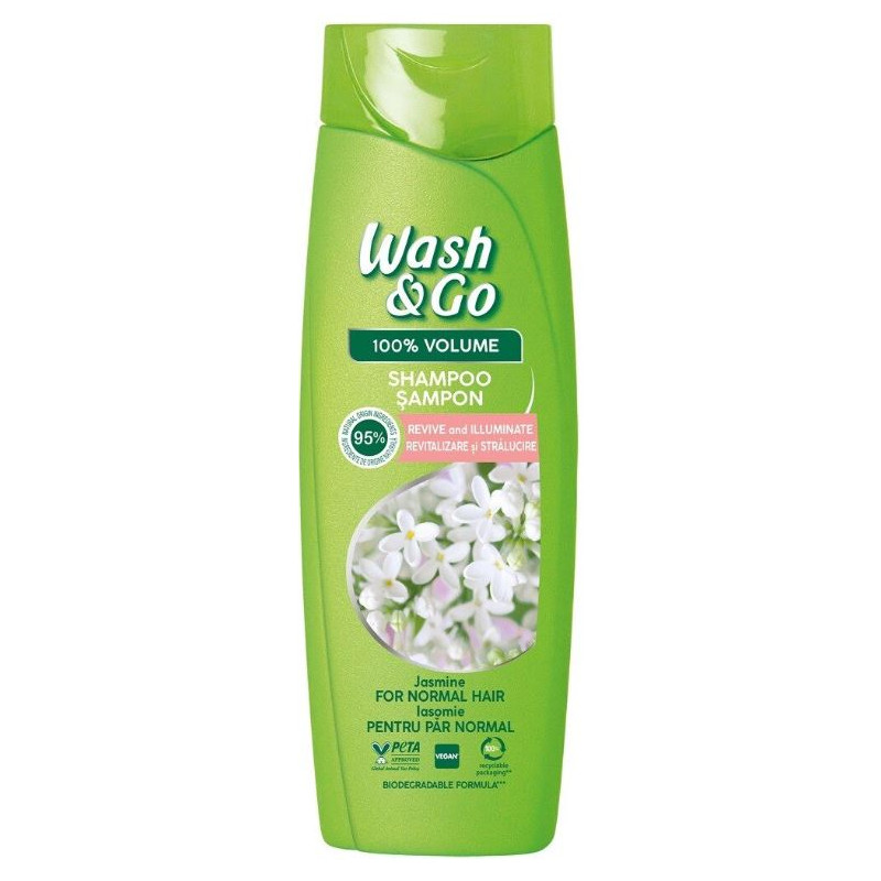 Sampon pentru par normal, Wash&Go Jasmine - 180 ml