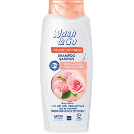 Sampon pentru par uscat si deteriorat, Wash&Go Rose Water - 200 ml