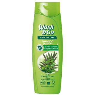 Sampon pentru par gras, Wash&Go Herbs - 360 ml