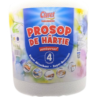 Prosop hartie la rola universal in 4 straturi / laminate, Cloret - 160 foi