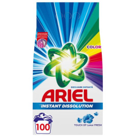 Detergent rufe pudra 100 spalari, Ariel Touch of Lenor Fresh Color - 7.5kg