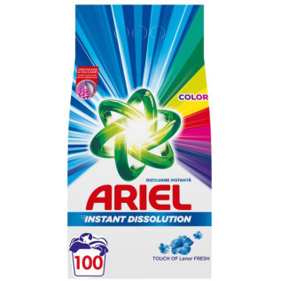 Detergent rufe pudra 100 spalari, Ariel Touch of Lenor Fresh Color - 7.5kg