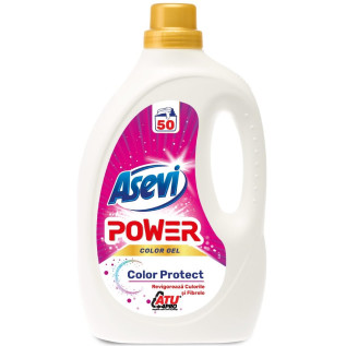 Detergent rufe lichid gel, 50 sp., Color Protect, Asevi - 2.5 litri