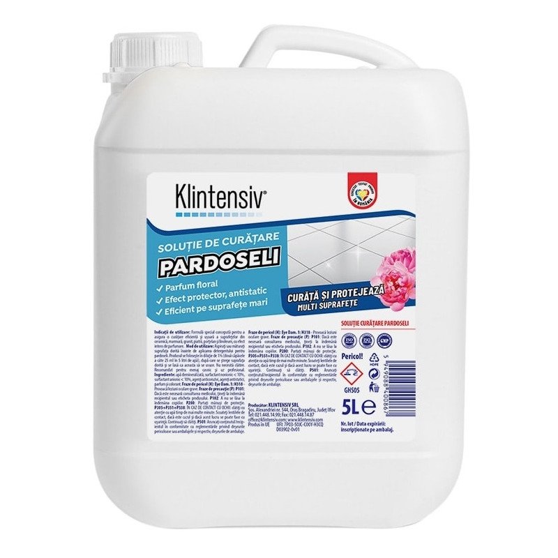 Solutie CONCENTRATA de curatare pardoseli, Klintensiv  - 5 litri