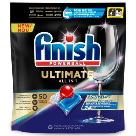 Detergent pentru masina de spalat vase, Finish PowerBALL Ultimate - 50 buc