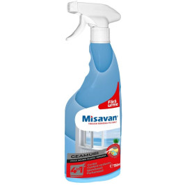 Solutie curatare geamuri 4in1, Misavan, 750ml