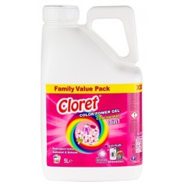 CLORET - Detergent rufe lichid 2 in 1 Color Power - 5 litri