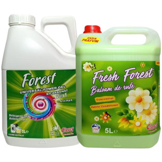 Detergent Rufe Universal + Balsam Rufe, Forest, (1+1) x 5 litri