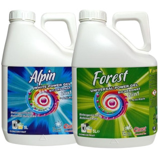 Detergent Rufe Albe Alpin + Universal Forest, (1+1) x 5 litri