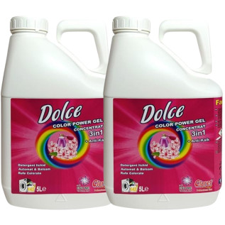Detergent Rufe Colorate, Dolce, 2 x 5 litri