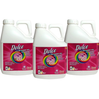 Detergent Rufe Colorate, Dolce, 3 x 5 litri