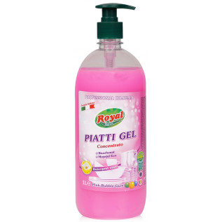Detergent de vase gel concentrat, Pink Bubble Gum Royal - 1 litru