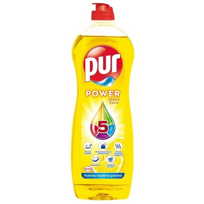 PUR - Lemon - Detergent de vase - 750 ml