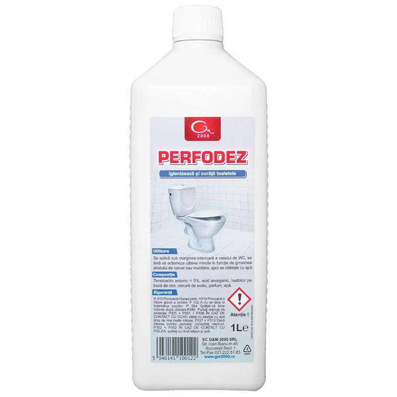 Dezinfectant gel pentru WC, Perfodez - 1 litru