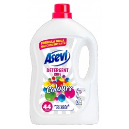 ASEVI - Colours - Detergent lichid rufe, 44 spalari - 2.4 litri