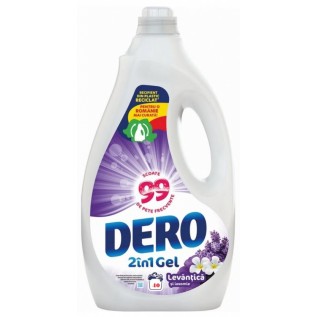 DERO 2 IN 1 - Lavanda & Iasomie - Detergent lichid rufe, 40 spalari - 2 litri