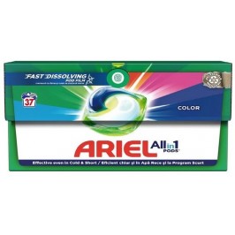 ARIEL All In 1 Pods+ - Color -  Detergent rufe, capsule - 37 buc