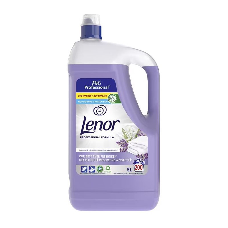 LENOR - Lavanda - Balsam rufe, 200 spalari - 5 litri