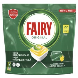 FAIRY - Lemon - Detergent pentru masina de spalat vase - 22 buc