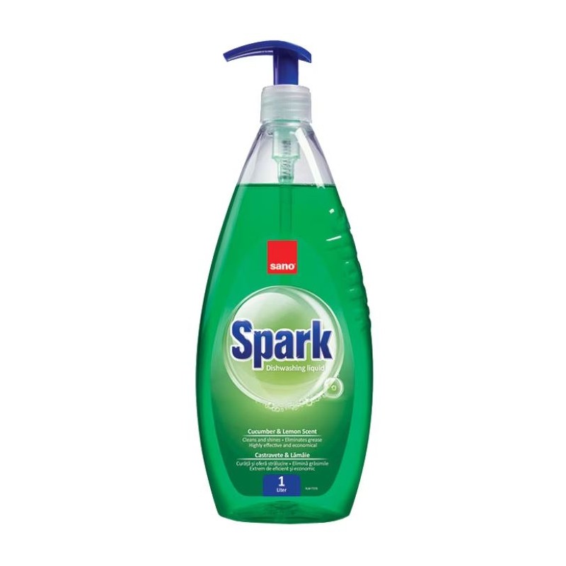 SANO Spark - Castravete - Detergent de vase - 1 litru