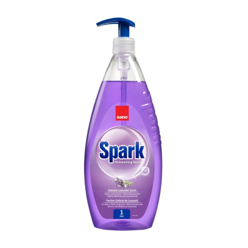 SANO Spark - Lavanda - Detergent de vase - 1 litru