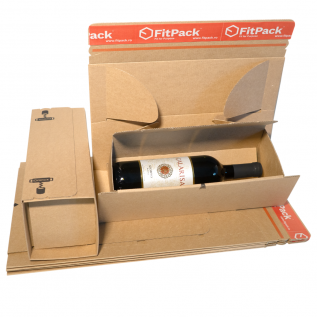 Cutii carton, e-commerce, Winebox, 75x75x305 MM - 10 buc