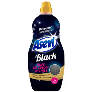 ASEVI - Black - Detergent lichid rufe negre, 37 spalari - 1.5 litri