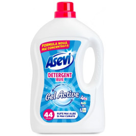 ASEVI - Gel Active - Detergent lichid rufe, 44 spalari - 2.37 litri