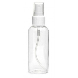 Flacon transparent pentru lichide cu pulverizator 100 ml