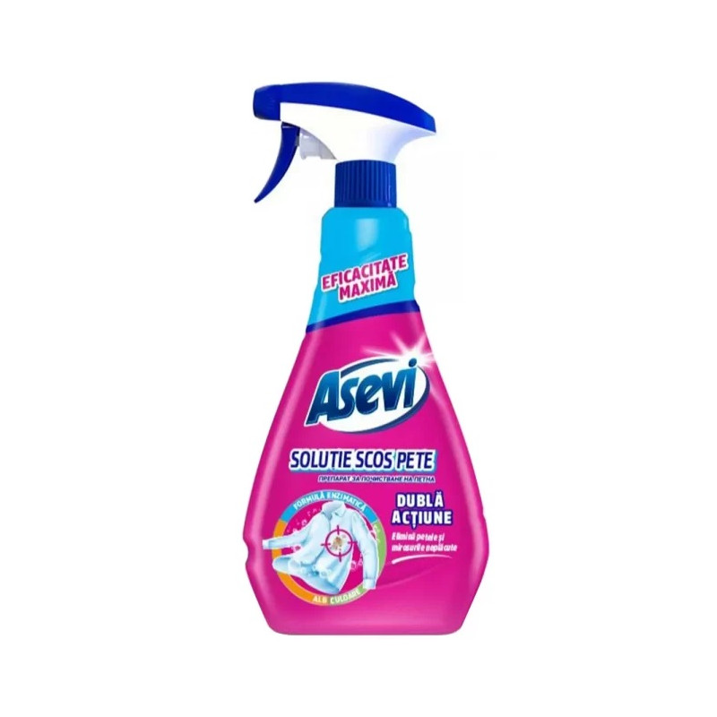 ASEVI - Solutie cu dubla actiune pentru indepartat pete - 750ml