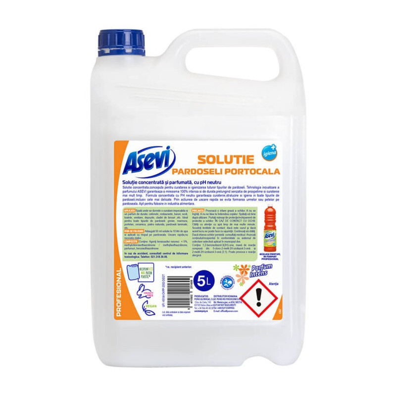 ASEVI - Profesional Portocala - detergent pardoseli - 5 litri