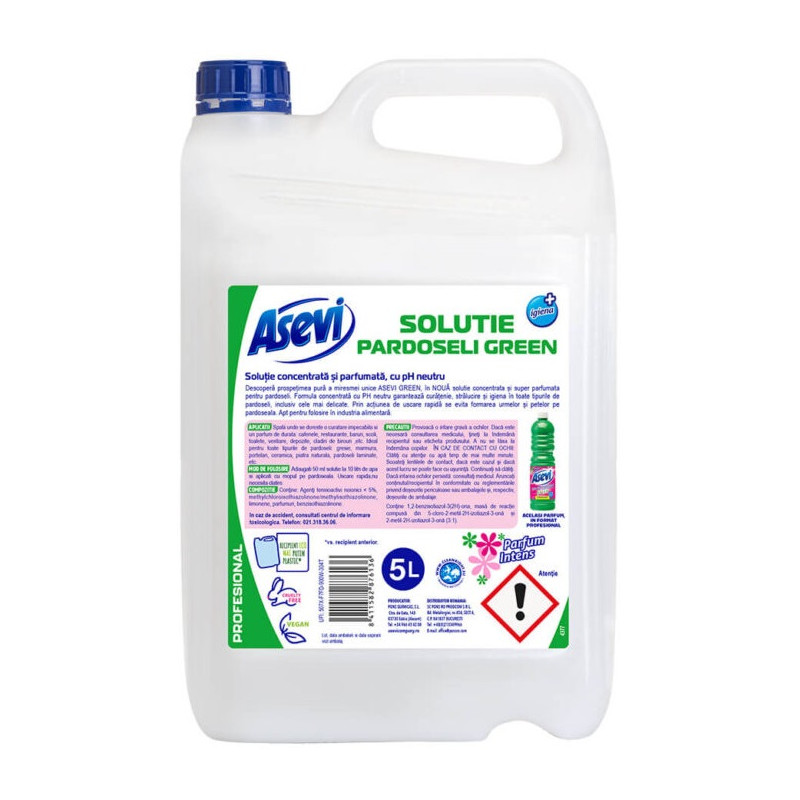 ASEVI - Profesional Green - detergent pardoseli - 5 litri