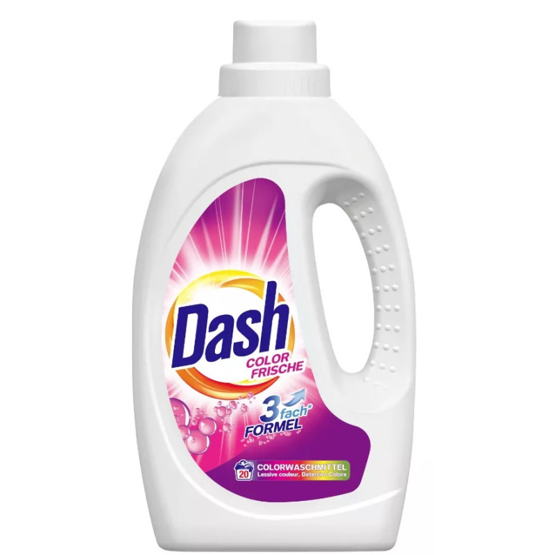 DASH - Color Fresh - Detergent lichid rufe, 20 spalari - 1.1 litri