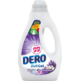 DERO 2 IN 1 - Lavanda & Iasomie - Detergent lichid rufe, 20 spalari - 1 litri