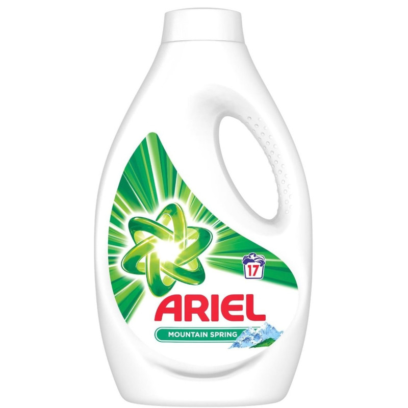 ARIEL - Mountain Spring - Detergent rufe lichid, 17 spalari - 850 ml