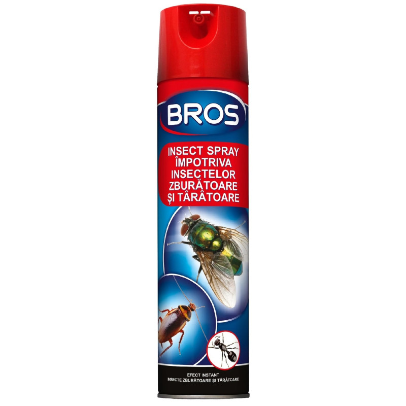 Spray impotriva insecte taratoare si zburatoare, Bros - 400 ml