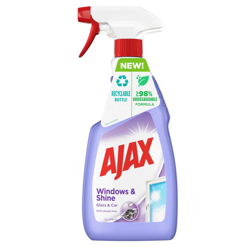 Solutie curatat geamuri, Ajax, Windows & Shiny Surfaces - 500 ml