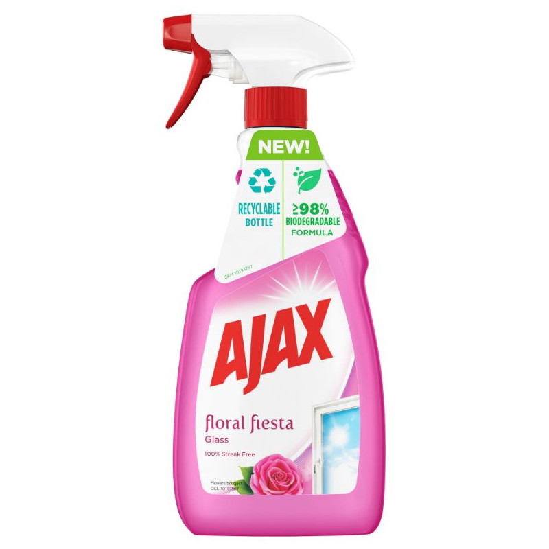 Solutie curatat geamuri, Ajax, Floral Fiesta Pink - 500 ml