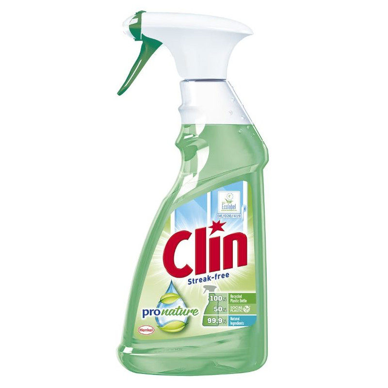 Detergent geamuri, Clin, Windows & Glass Pro Nature - 500 ml