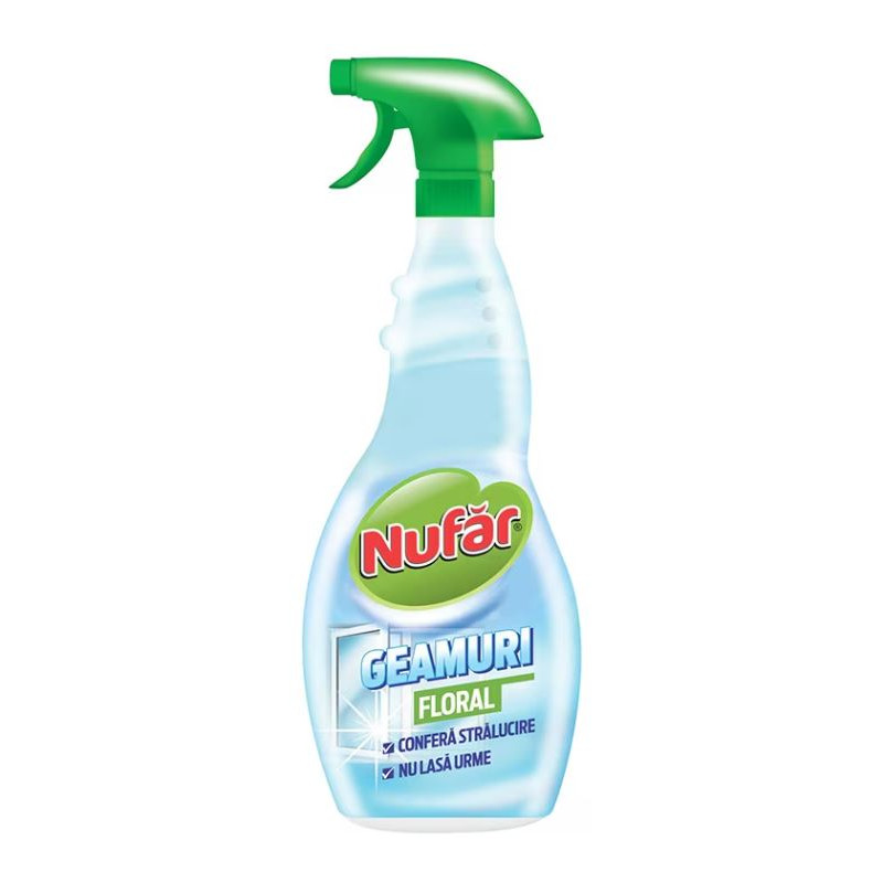 Detergent geamuri, Nufar, Floral - 500 ml