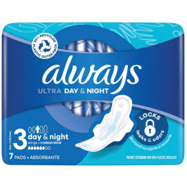 Absorbante Always Ultra Day & Night - 7 buc