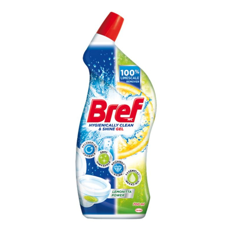 Gel curatat toaleta, Bref Lemon - 700 ml