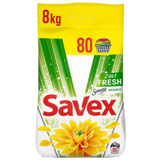 Detergent rufe automat, pudra, Savex Fresh - 8 kg