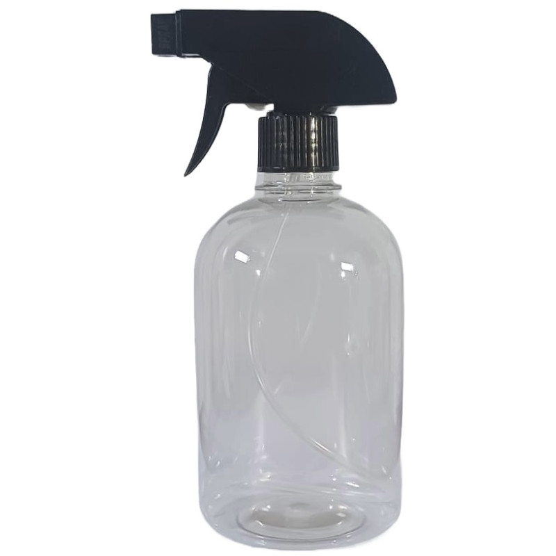 Flacon transparent pentru lichide cu pulverizator 500 ml