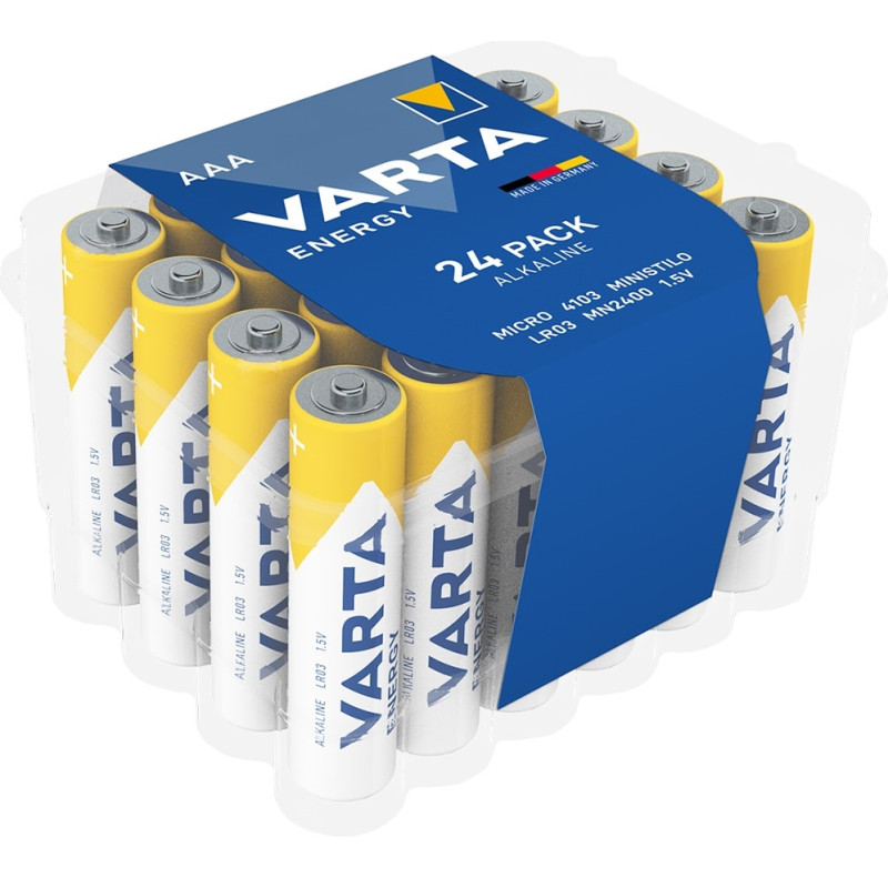 Baterii Alkaline R3 - AAA - Varta Energy - 24 buc./set