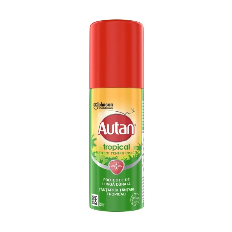 Spray repelent impotriva insectelor, Autan Tropical - 50 ml