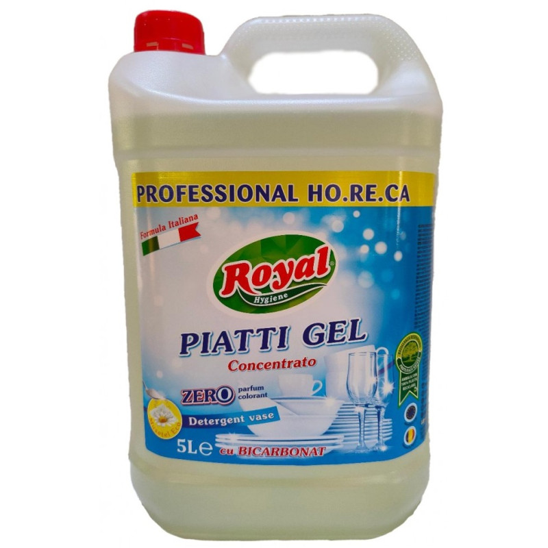 Detergent de vase gel concentrat, Zero Parfum Royal - 5 litri