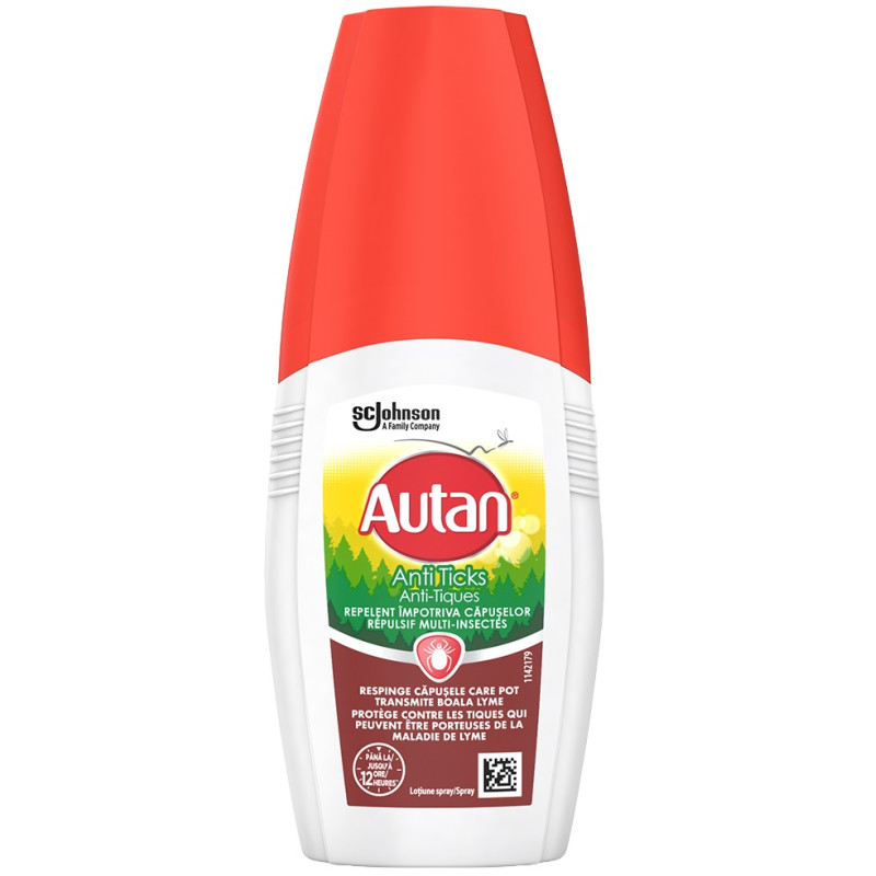 Lotiune repelent impotriva capuselor, Autan Anti Ticks - 100 ml