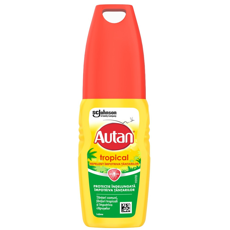 Lotiune repelent impotriva insectelor, Autan Tropical - 100 ml