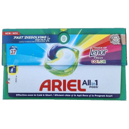 Detergent rufe gel capsule, Ariel Touch of Lenor Fresh Color - 37 buc